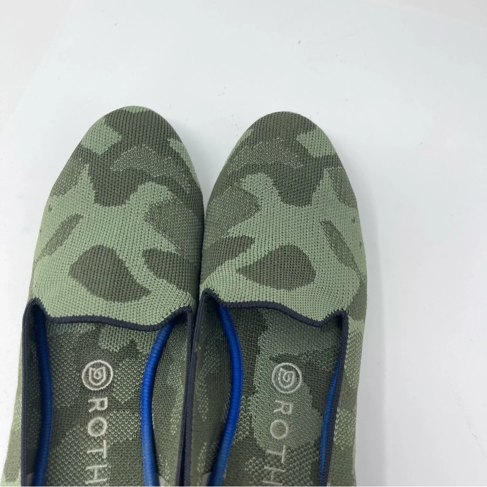 Rothy's The Loafer Olive Camo Printed Knit Fabric Slip On Flats Womens Sz 10 - Picture 4 of 8